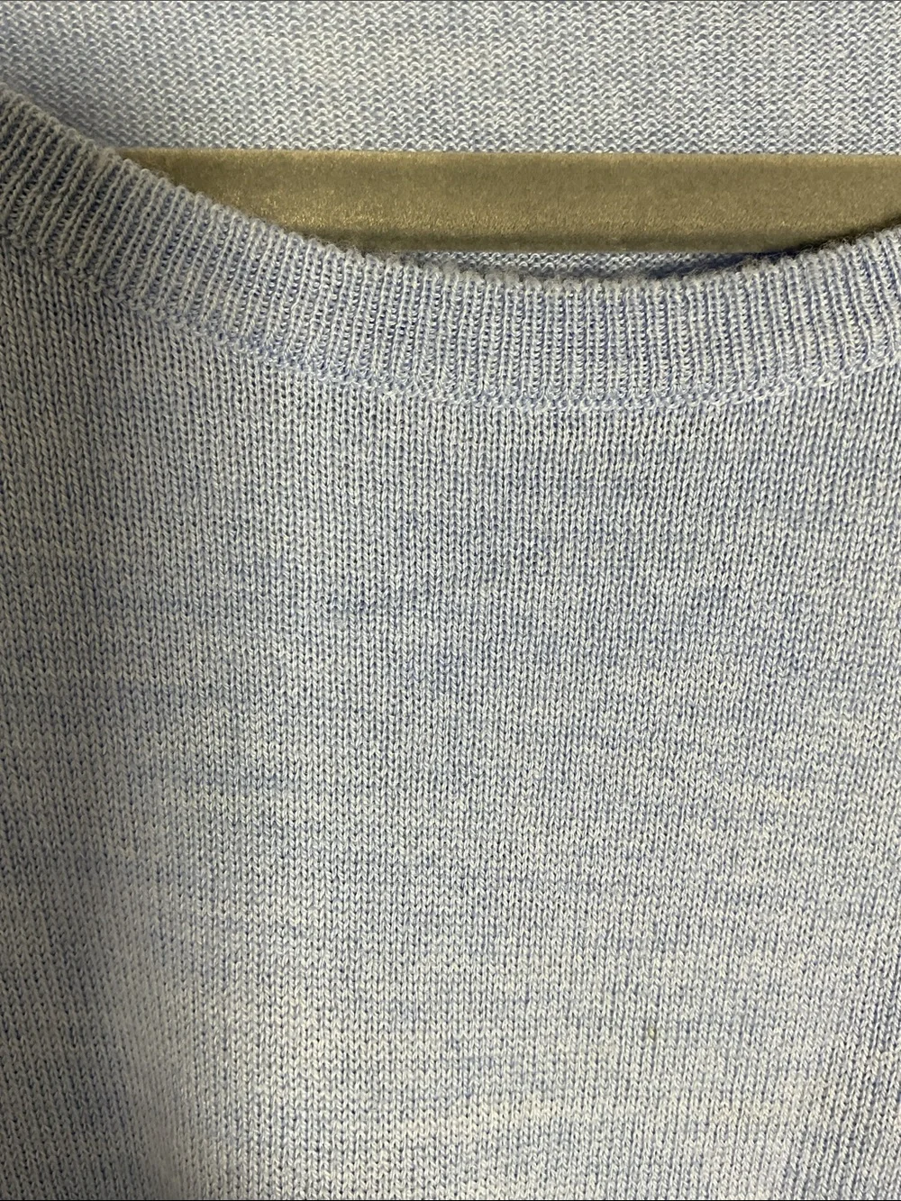 J. Crew Men’s Light Blue Merino Wool Blend Crewneck Sweater Size XL
